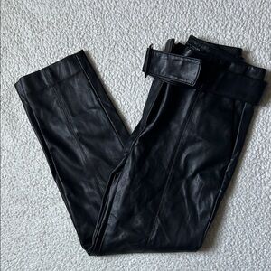 Ann Taylor Black Vegan Leather Pants